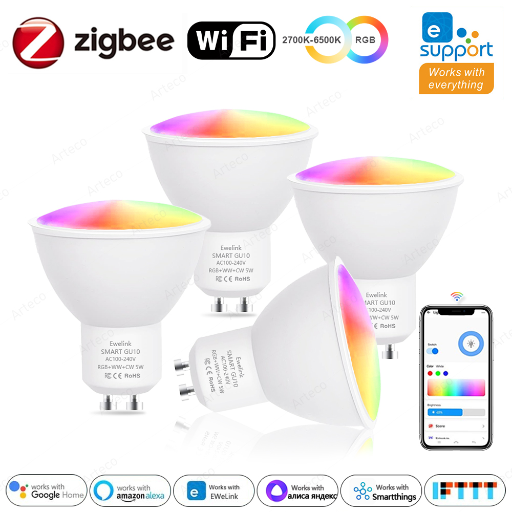 Ewelink GU10 Zigbee LED Bulbs  - Philips Bulb Hue review and price