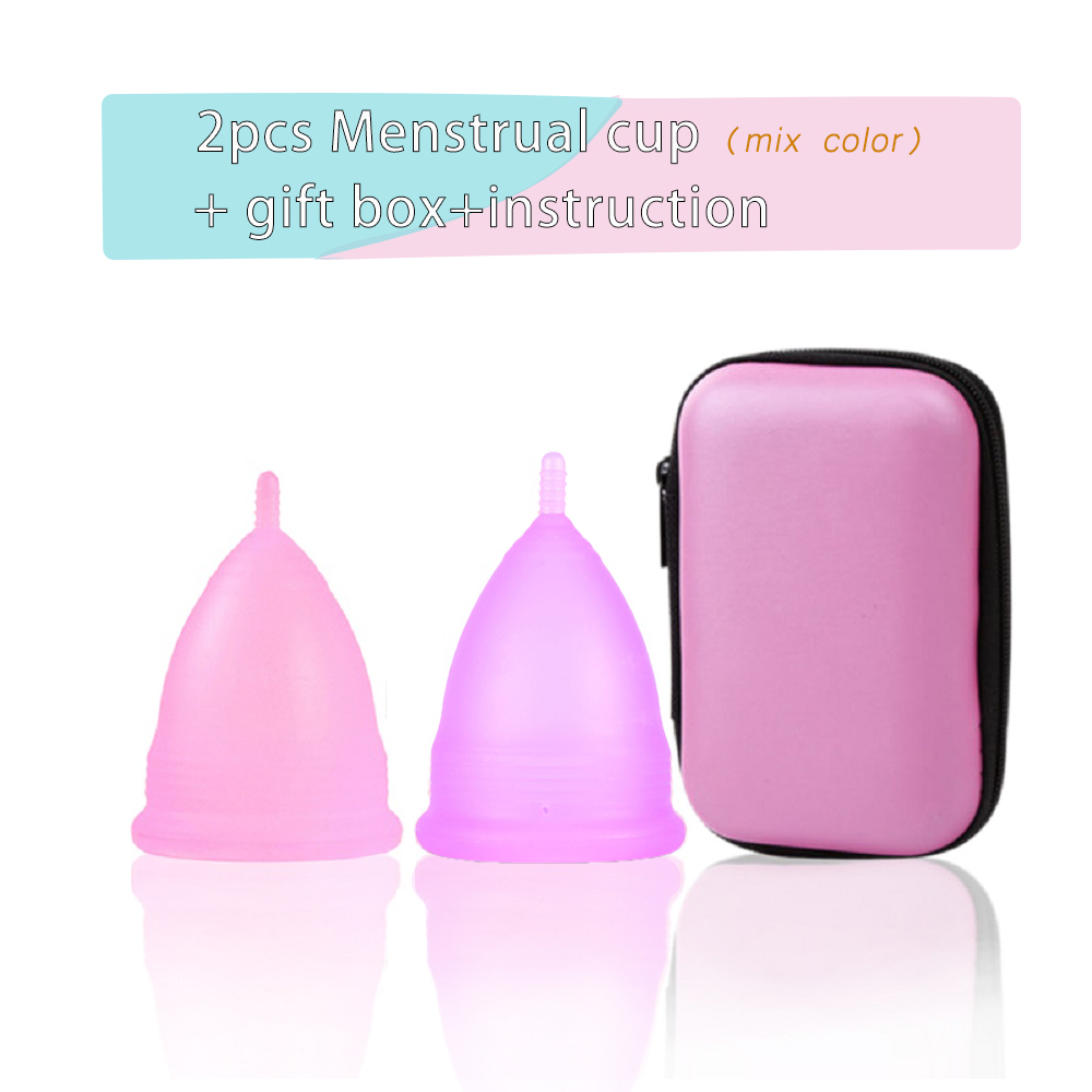 2Pcs Women Menstrual Cup Medic - Menstrual Cup Silicone review and price