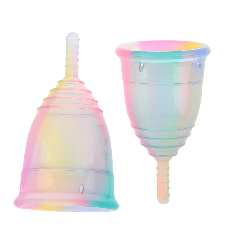 1PCS Women Colorful Cup Medica - Menstrual Cup Silicone review and price